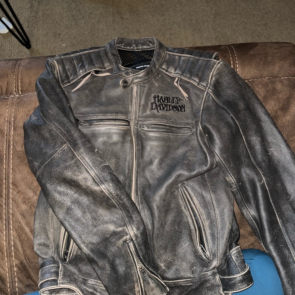 Genuine leather Harley Davidson riding jacket